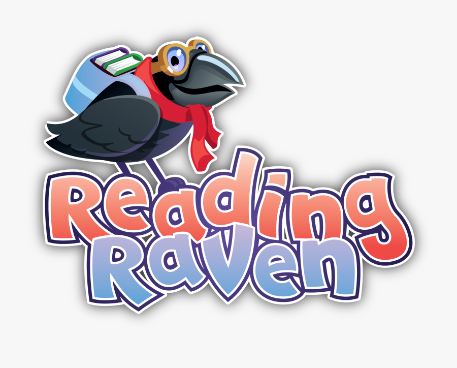 Reading Raven Clip Art Black And White Library - Cartoon, Transparent Clipart