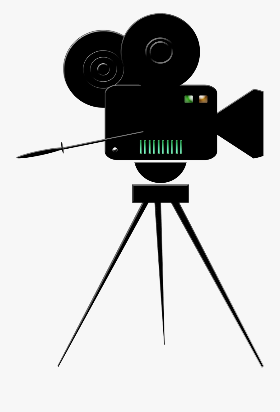 Movie Clip Art Black - Film Camera Clipart, Transparent Clipart