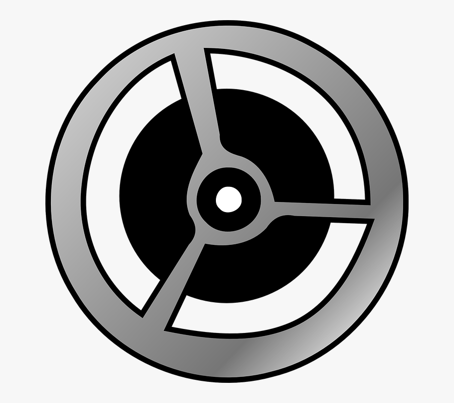 Free Vector Cinema Film Wheel Clip Art - Steering Wheel Clip Art, Transparent Clipart