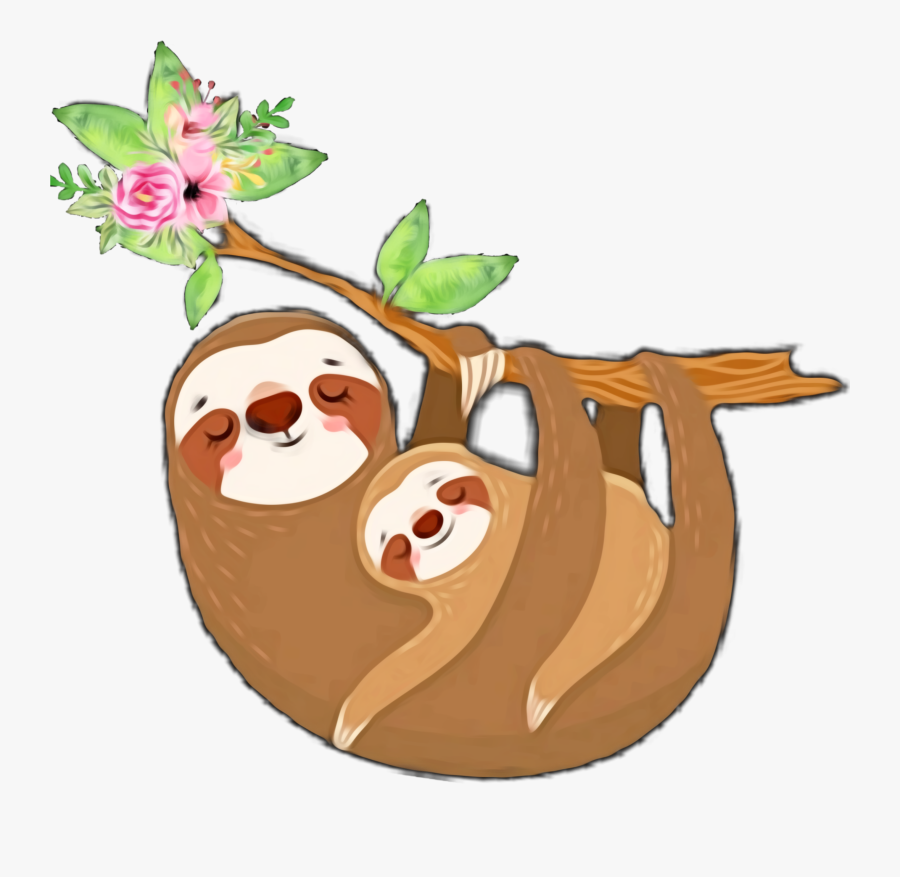 #sloth #sloths #slothlife #ftestickers - Illustration, Transparent Clipart