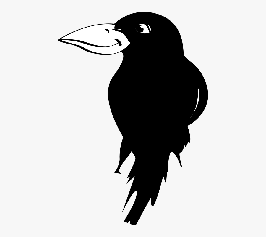 Crow Bird Cliparts 29, Buy Clip Art - Funny Raven Png, Transparent Clipart