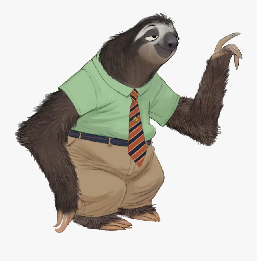 Transparent Sloth Clipart - Flash Zootopia Concept Art, Transparent Clipart