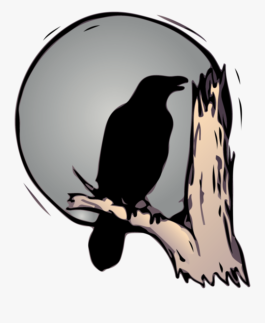 Easy Simple Crow Drawing, Transparent Clipart
