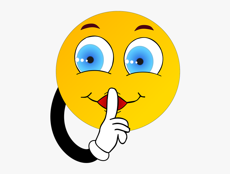 Psst, Quiet, Secret, Silent, Finger, Rest, Pssst, Pst - Smiley Psst, Transparent Clipart