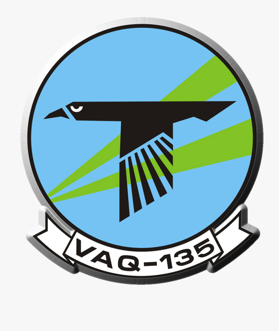 Black Raven Logo For Vaq-135 - Vaq 135 Black Ravens, Transparent Clipart