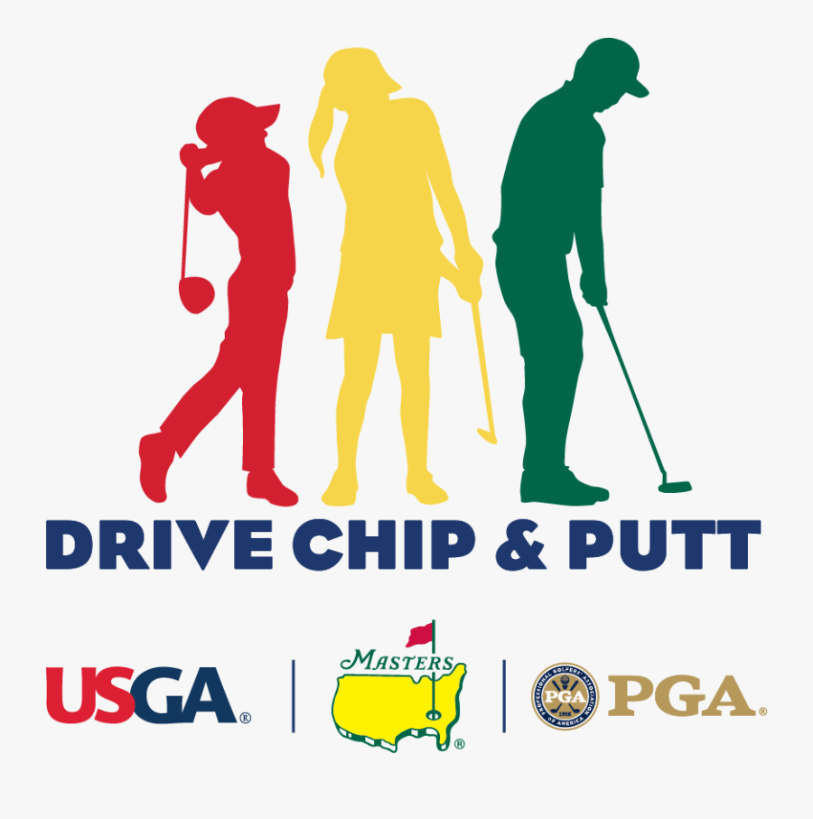 Clip Art Kids Golf Clip Art - Drive Chip And Putt Logo, Transparent Clipart