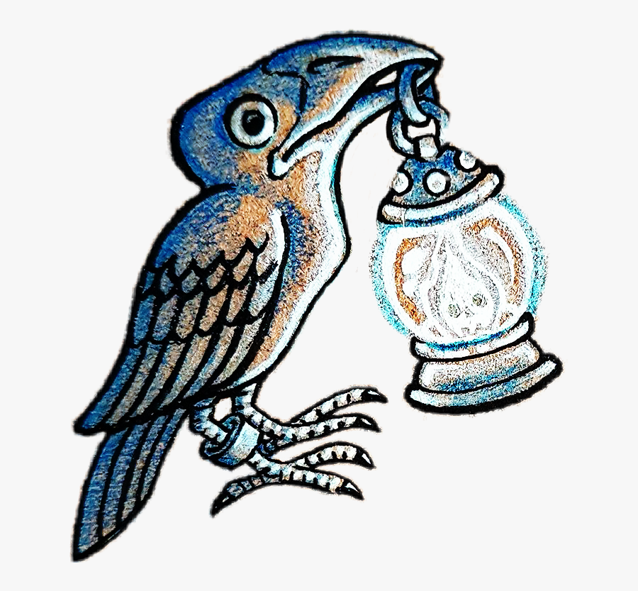 #bird #raven #crown #light #pop #art #light #colors - Eastern Bluebird, Transparent Clipart