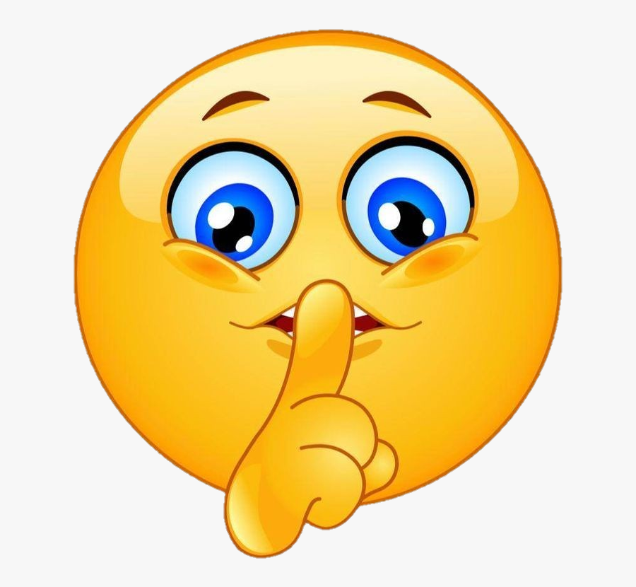 Quiet Silent Deaf Ftestickers Tumblr Emoji Emotion - Smiley Face, Transparent Clipart