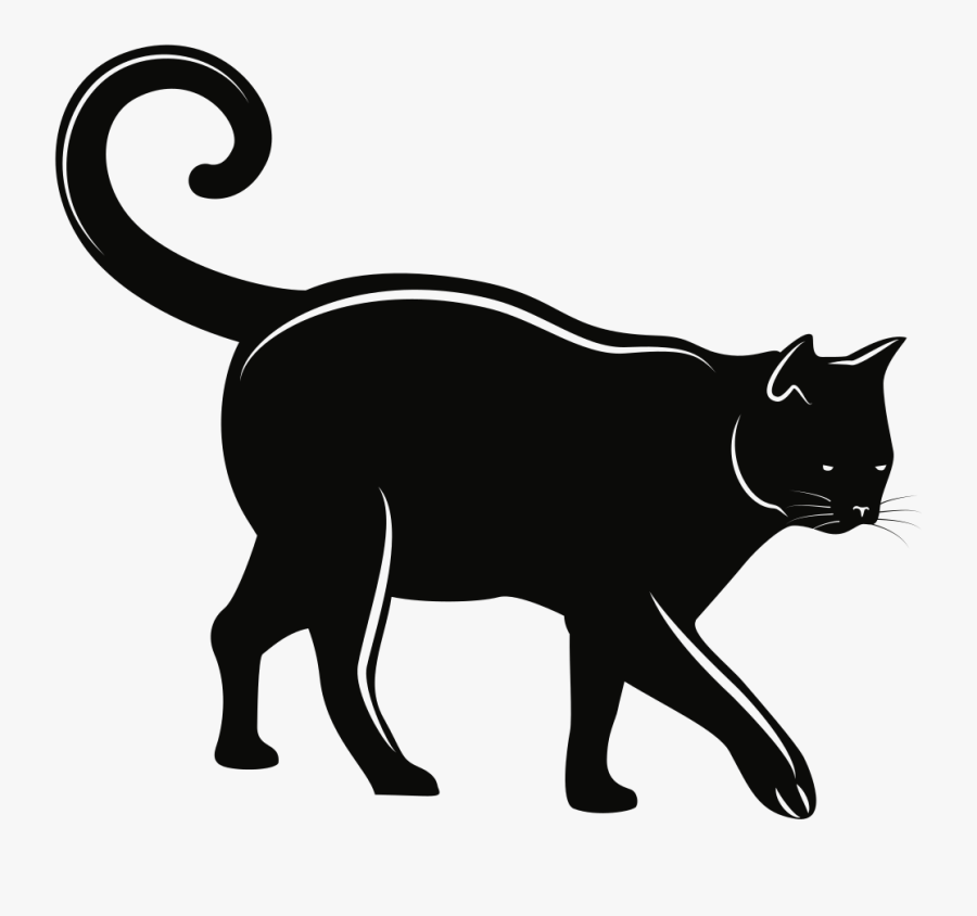 Cat - Line Art Cat, Transparent Clipart