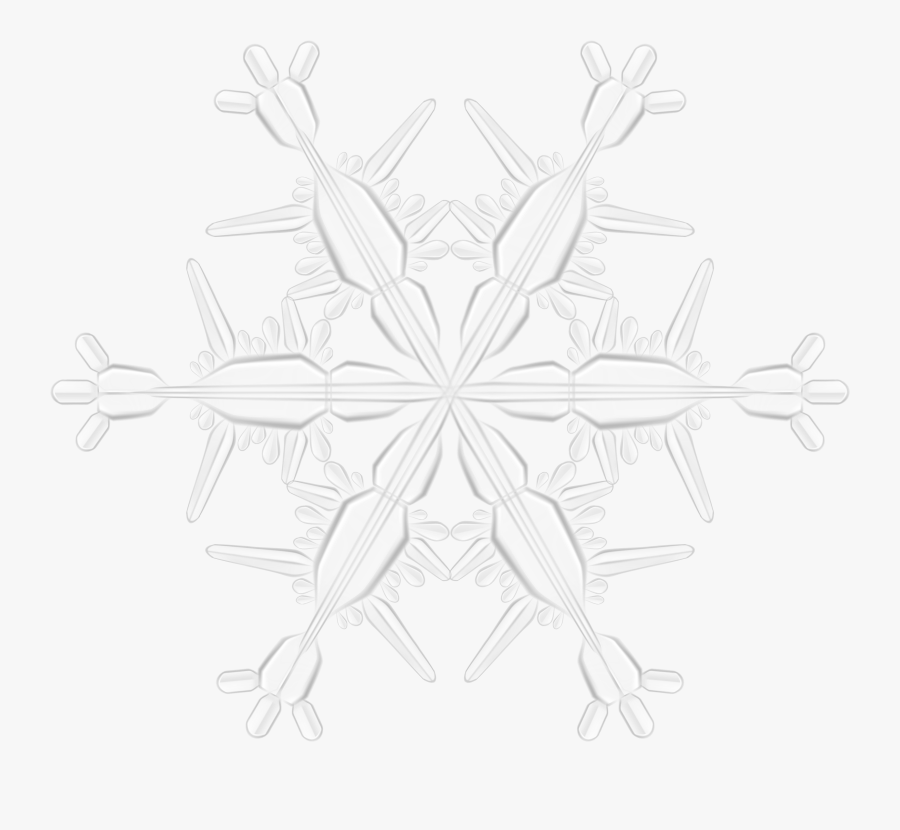 Snowflake Clipart Gray - Motif, Transparent Clipart