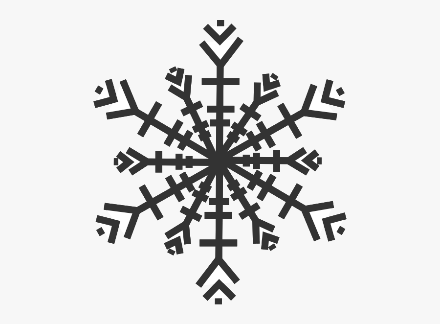 Grey Snowflake Svg Clip Arts - Crystal Snow Png Transparent, Transparent Clipart