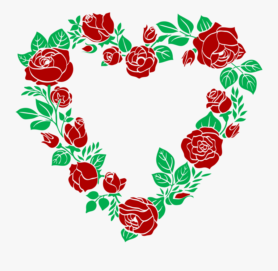 Rose Clipart Heart, Transparent Clipart