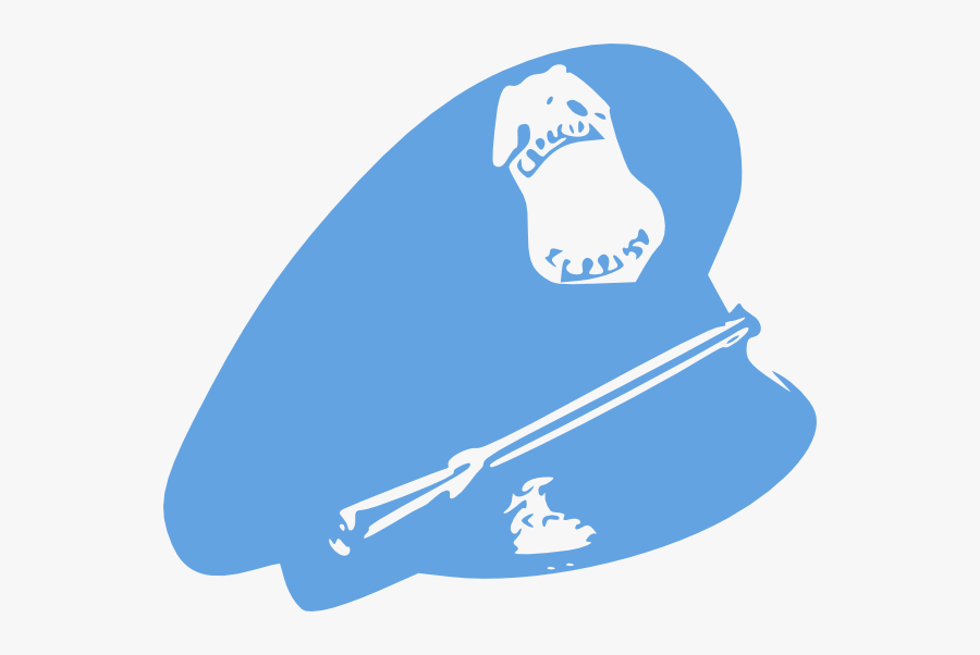 Clipart Police Blue Hat, Transparent Clipart