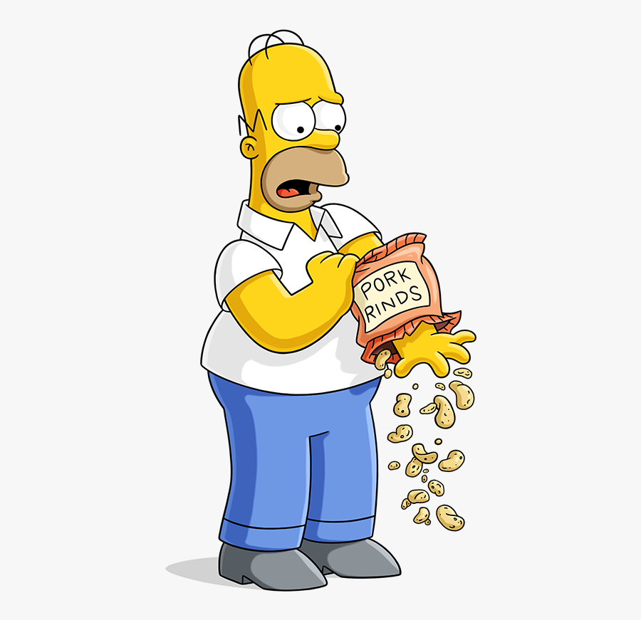 Snacks Clipart Homer - Simpsons Homer Simpson, Transparent Clipart