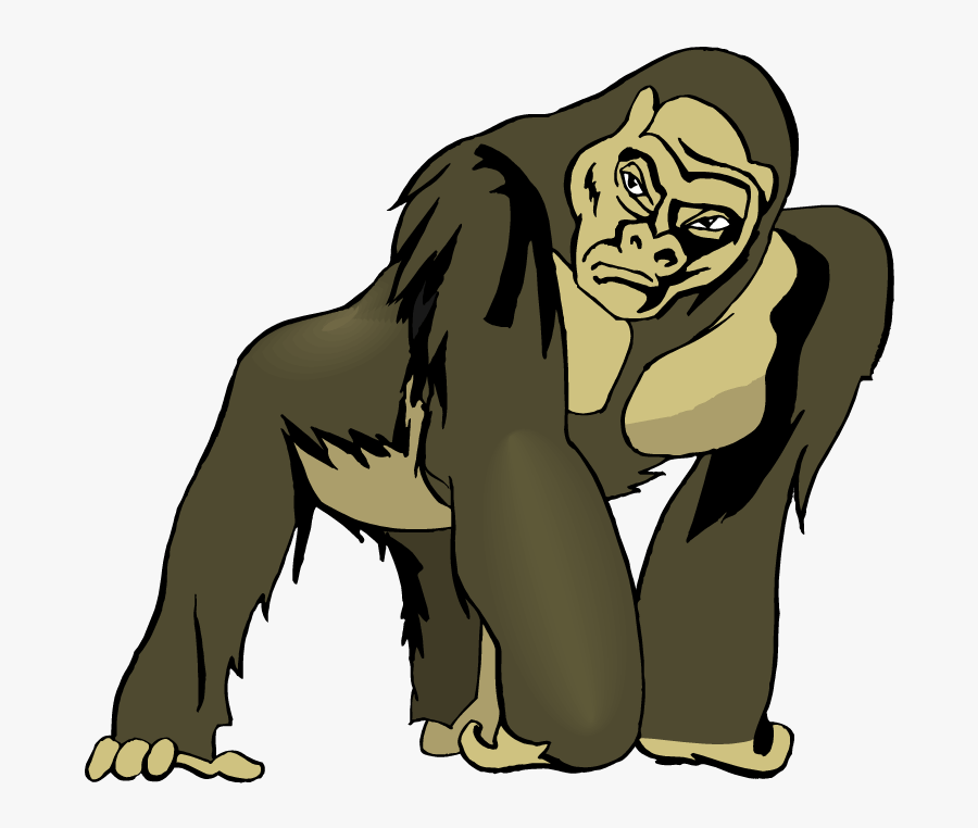 Gorilla Clip - Apes Clipart, Transparent Clipart