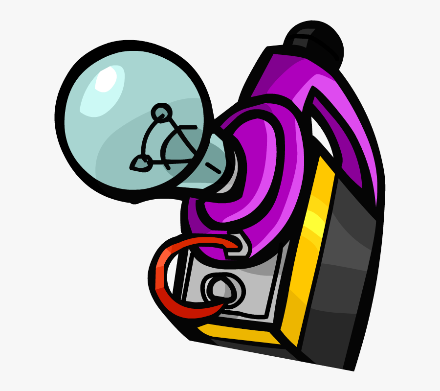 Solar Powered Flashlight, Transparent Clipart