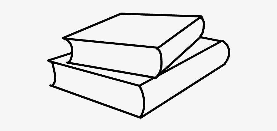 How To Draw School Books - Stack Of Books Drawing, Transparent Clipart