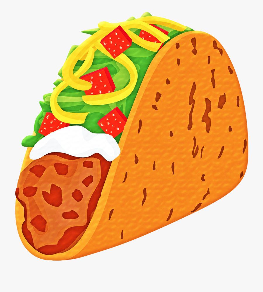 Taco, Mexican Food Cheese, Tortilla, Cuisine, Snacks - Clip Art Mexican Taco, Transparent Clipart
