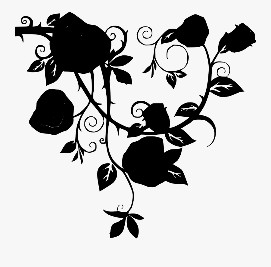 Black And Red Rose Clipart, Transparent Clipart