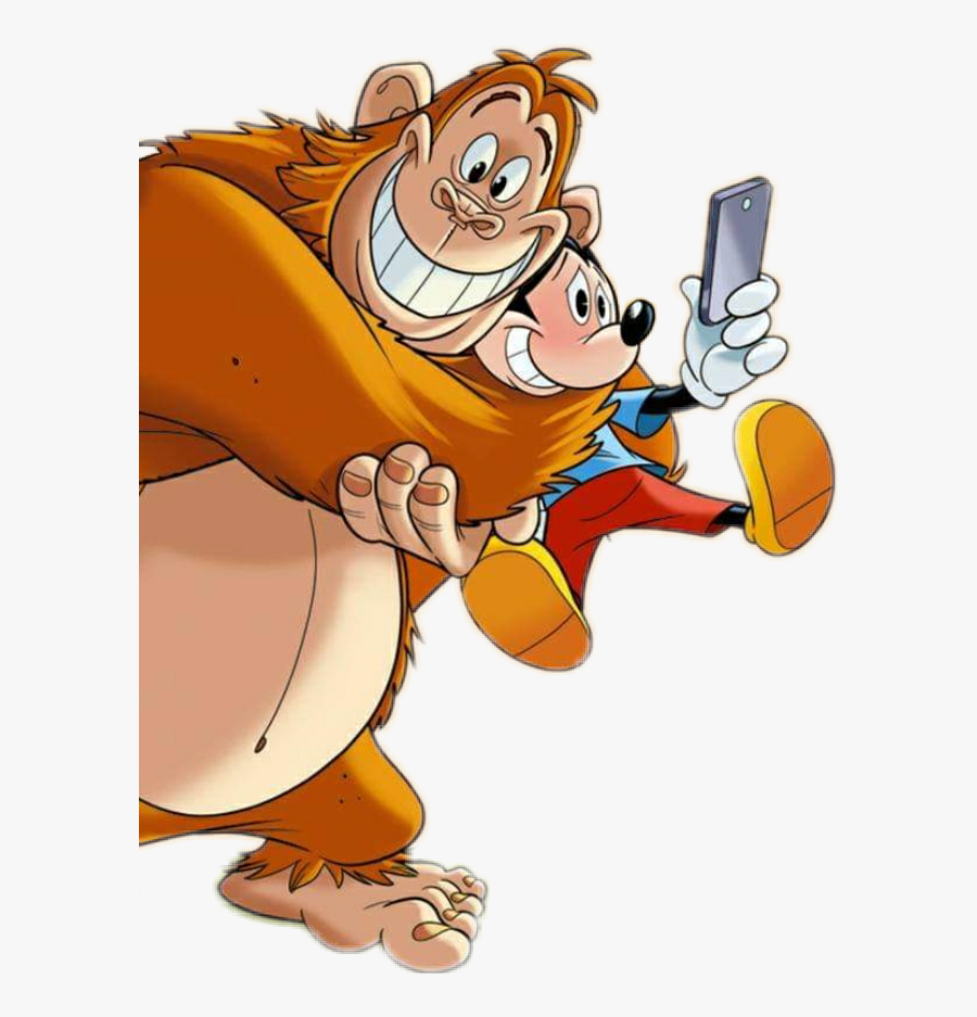 #gorilla #selfie#photo#hugs - Cartoon, Transparent Clipart