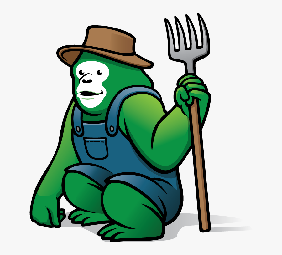 Green Gorilla, Transparent Clipart