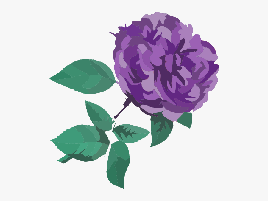 Purple Flower No Background Clip Art At Clker - Flower Clip Art No Background, Transparent Clipart