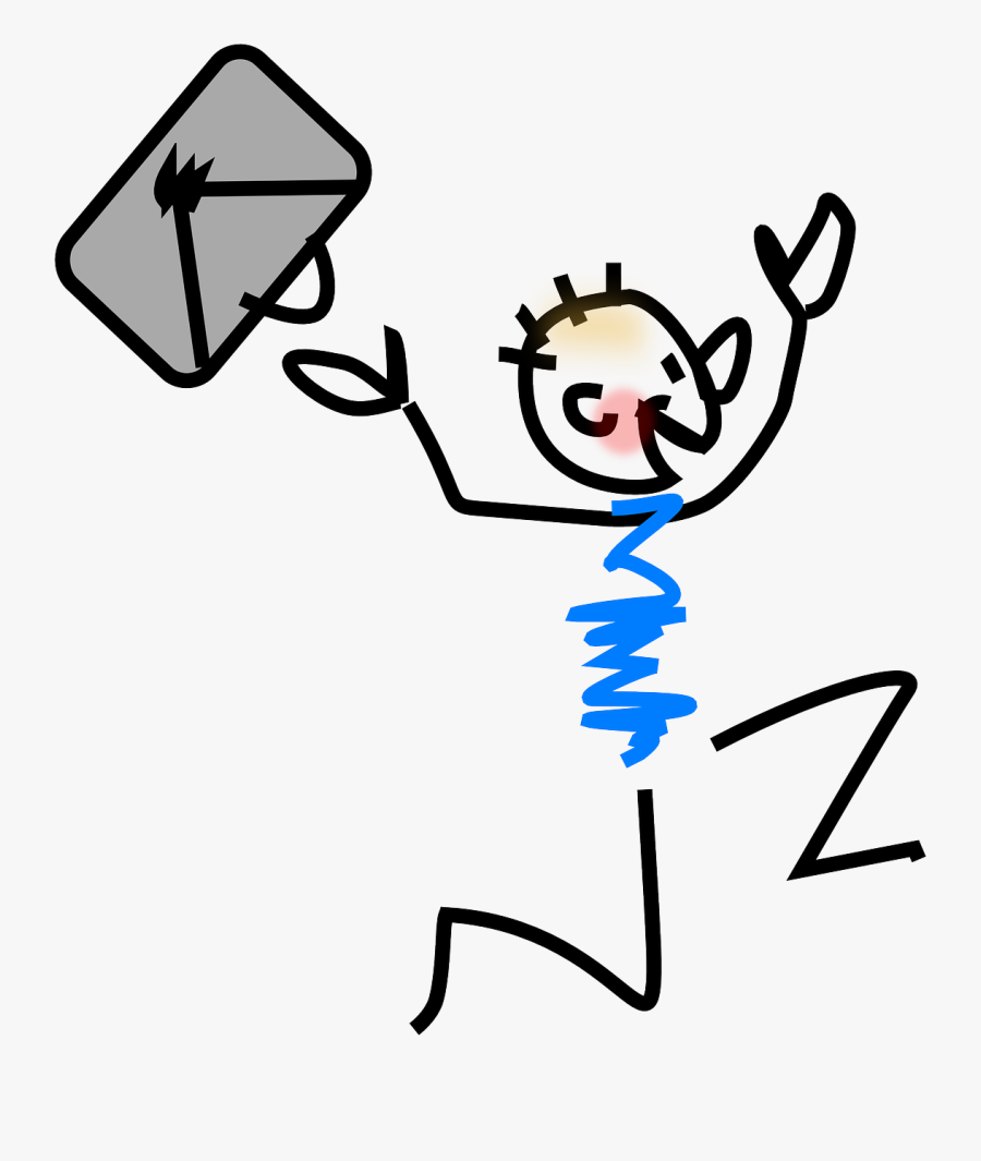 Interview Success - Clip Art Happy Man, Transparent Clipart