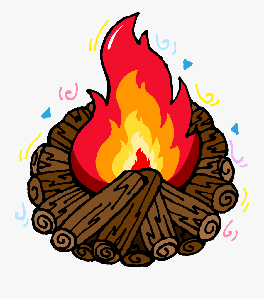 Campfire Png With Transparent Background - Illustration, Transparent Clipart