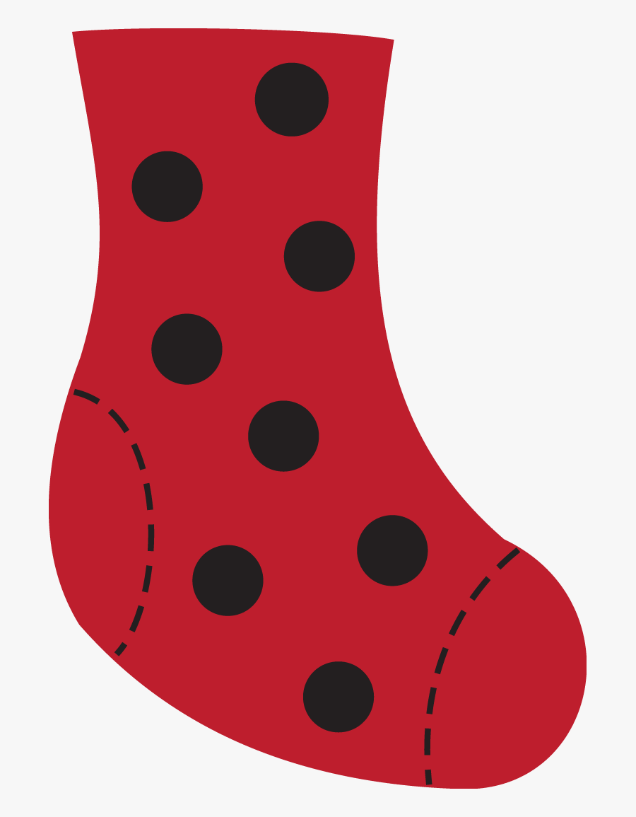 Baby Ladybug Clip Art - Sock, Transparent Clipart