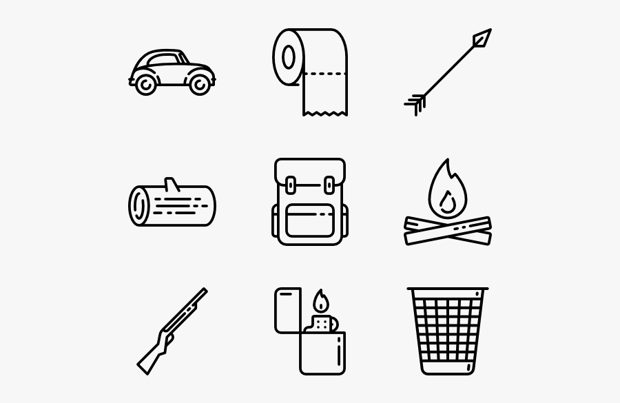 Camping Stuff - Transparent Camping Icon Png, Transparent Clipart