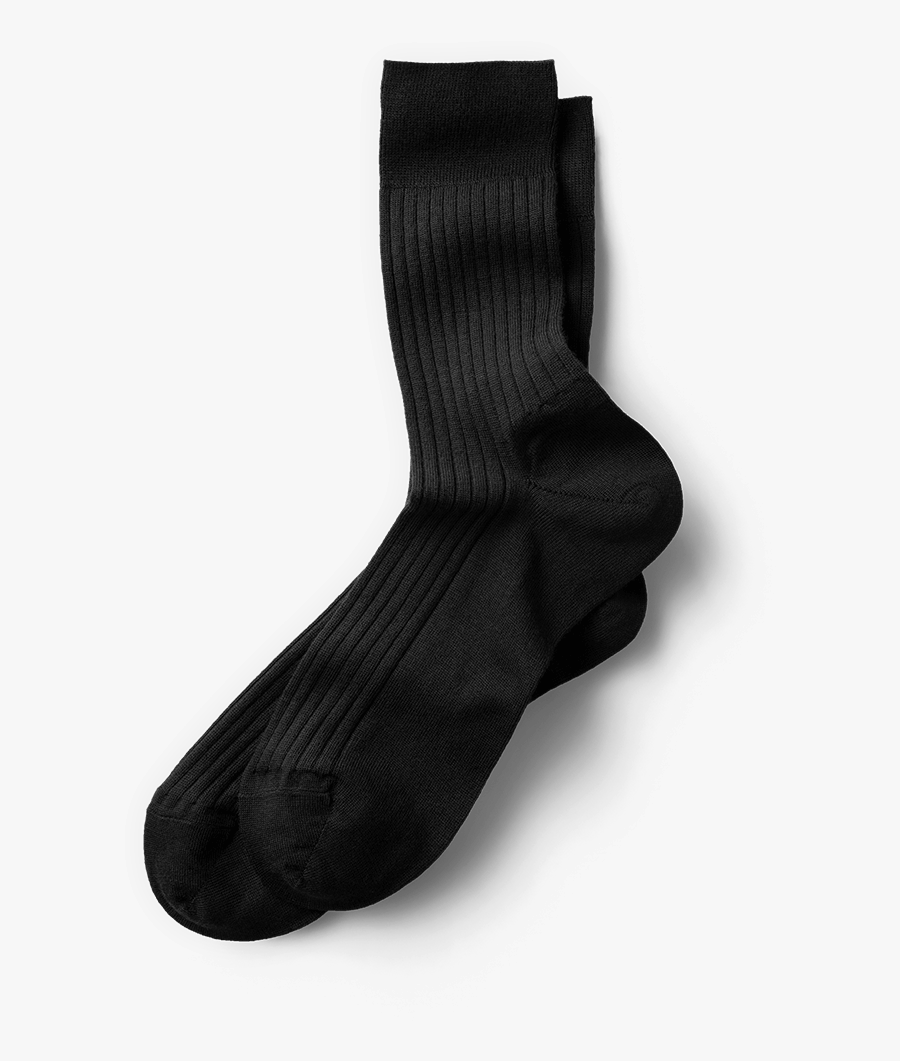 Transparent Socks Clipart Black And White - Sock, Transparent Clipart