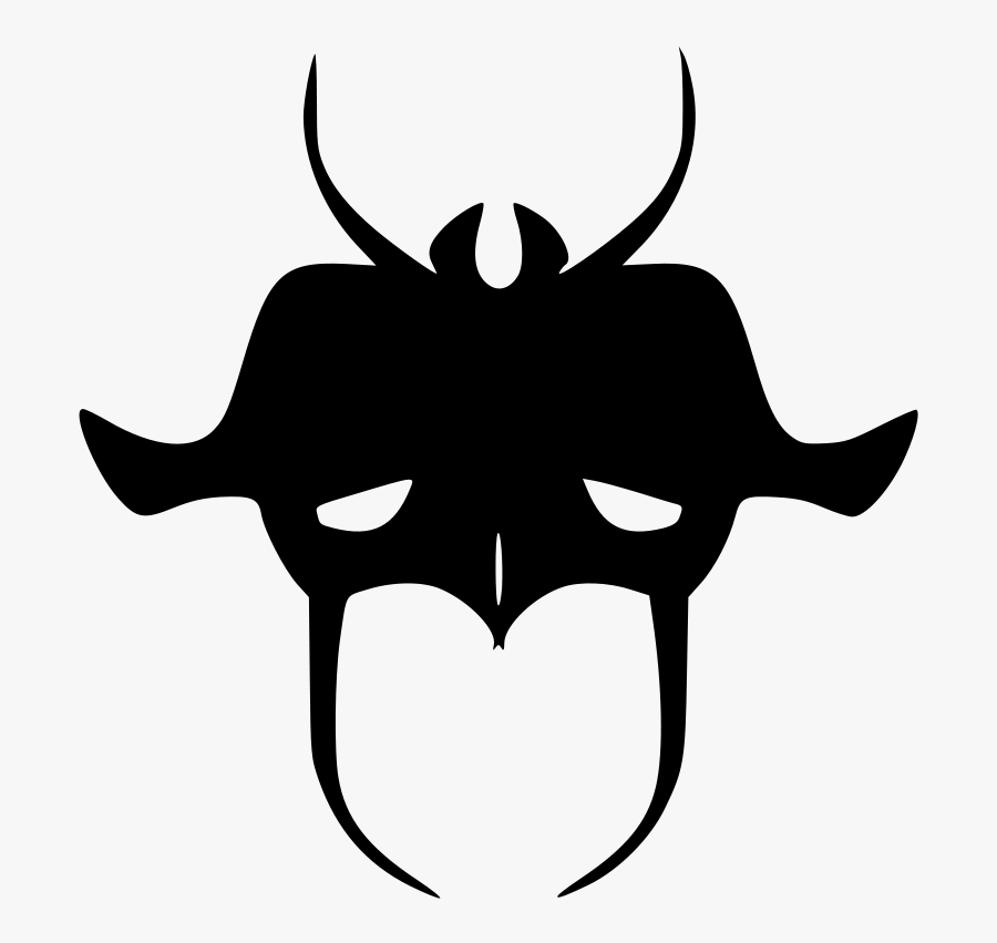 Line Art,head,leaf - Mask Clip Art, Transparent Clipart