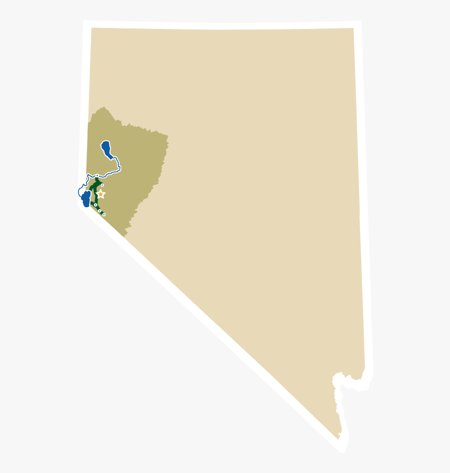 Lake Tahoe Loop Map - Bird, Transparent Clipart