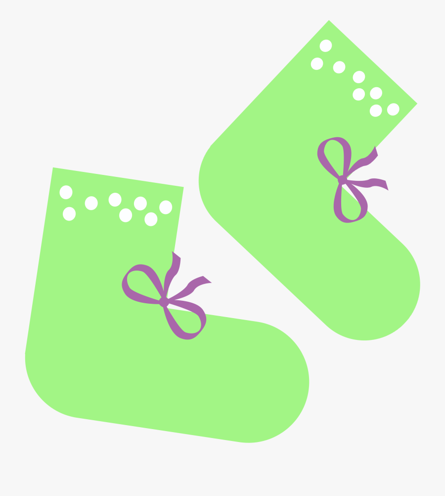 Baby Sock Clipart - Illustration, Transparent Clipart