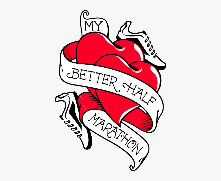 My Better Half Marathon, Transparent Clipart