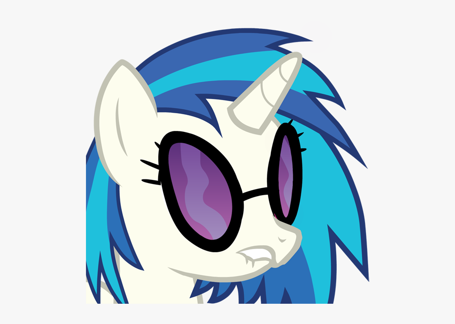 Nathan Drake, Dat Flank, Dj Pon-3, Female, Glasses, - Mlp Vinyl Scratch Cute, Transparent Clipart
