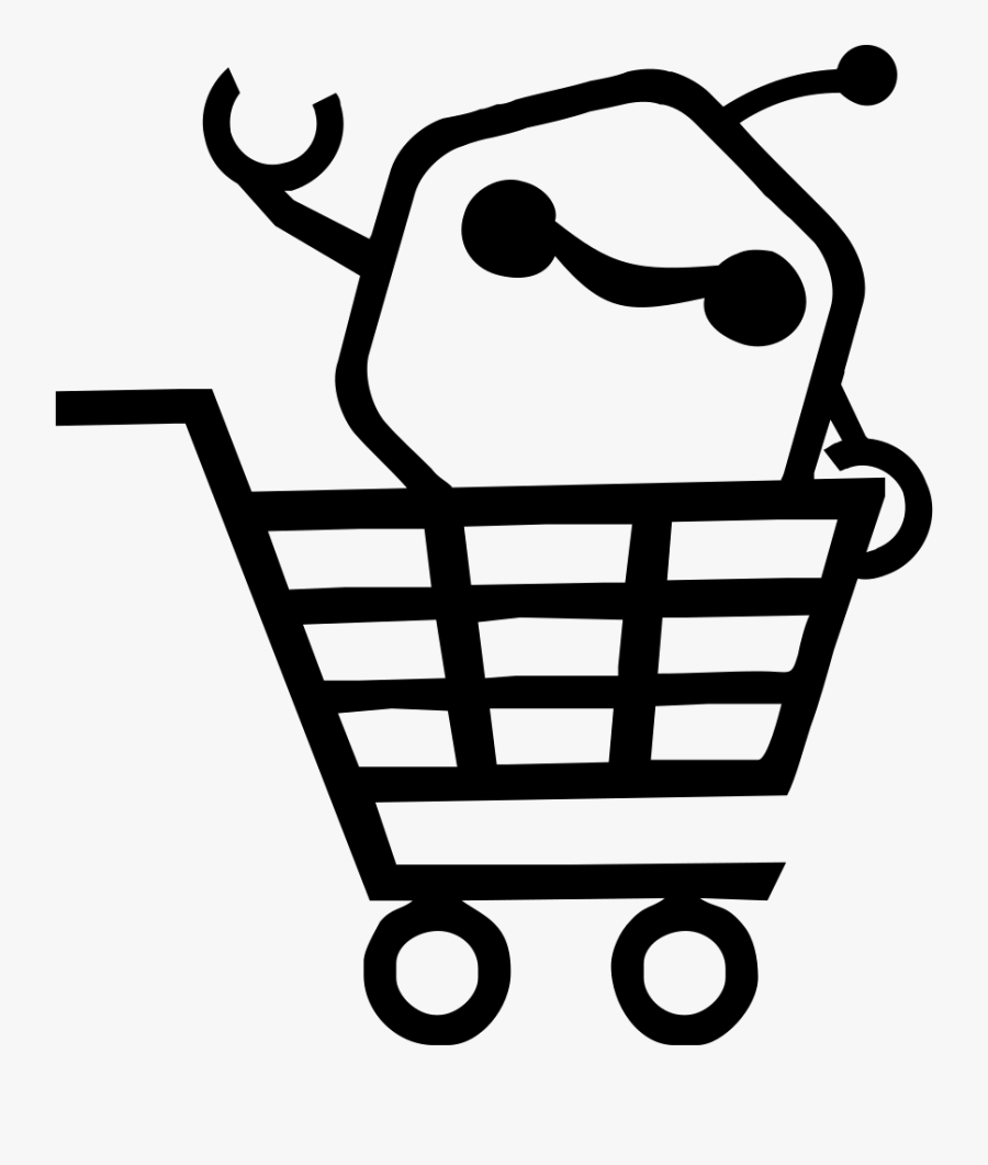 Shopping Cart Robotic Icon, Transparent Clipart