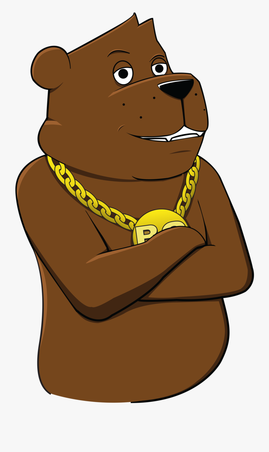 Clipart Duck Brown Bear - Bear Grillz, Transparent Clipart