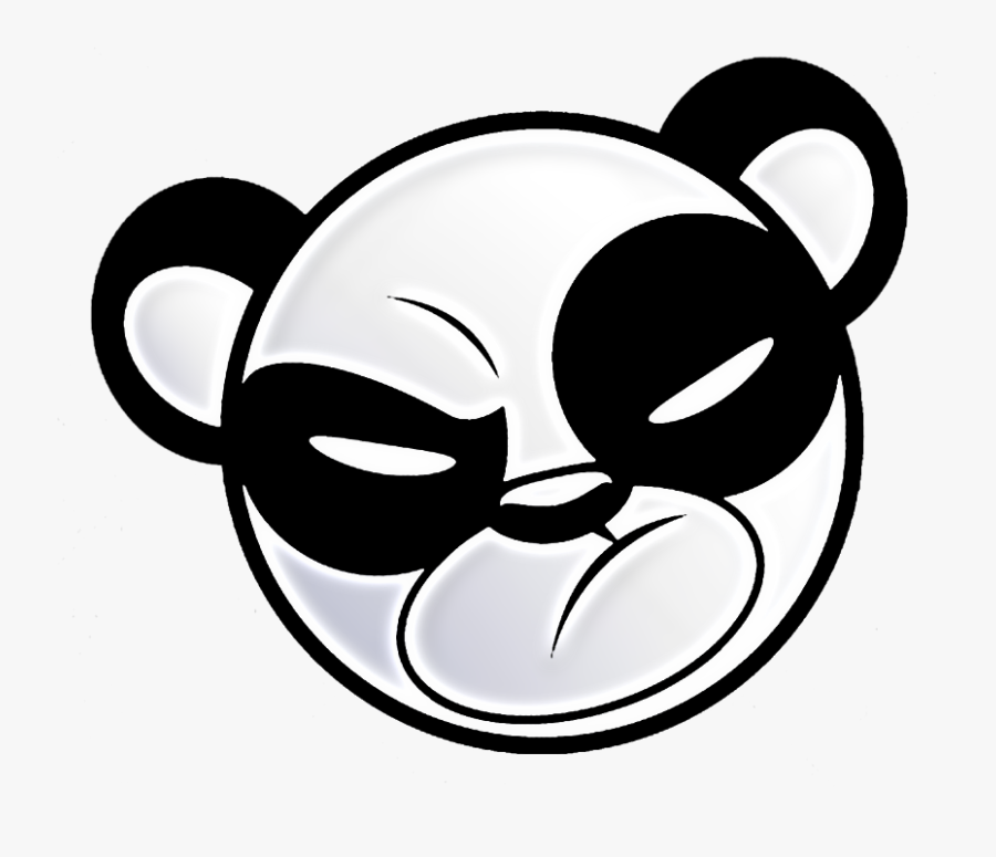 Tattoo Angry Panda, Transparent Clipart