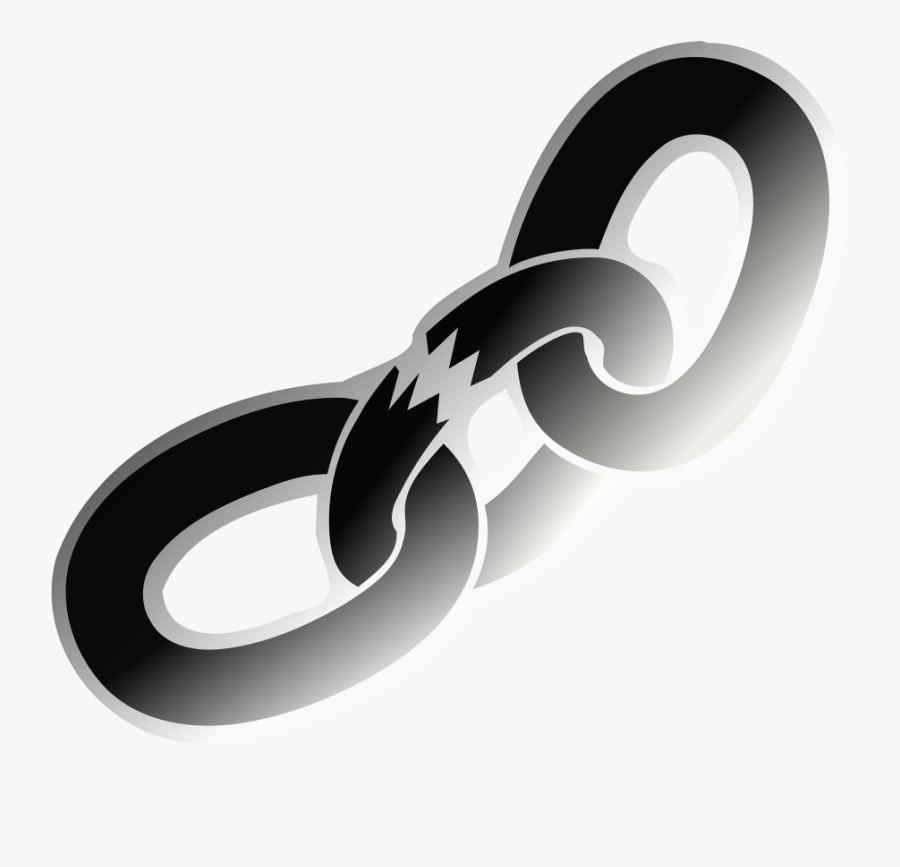 Chain Svg Clip Arts - Transparent Background Broken Chain Icon, Transparent Clipart