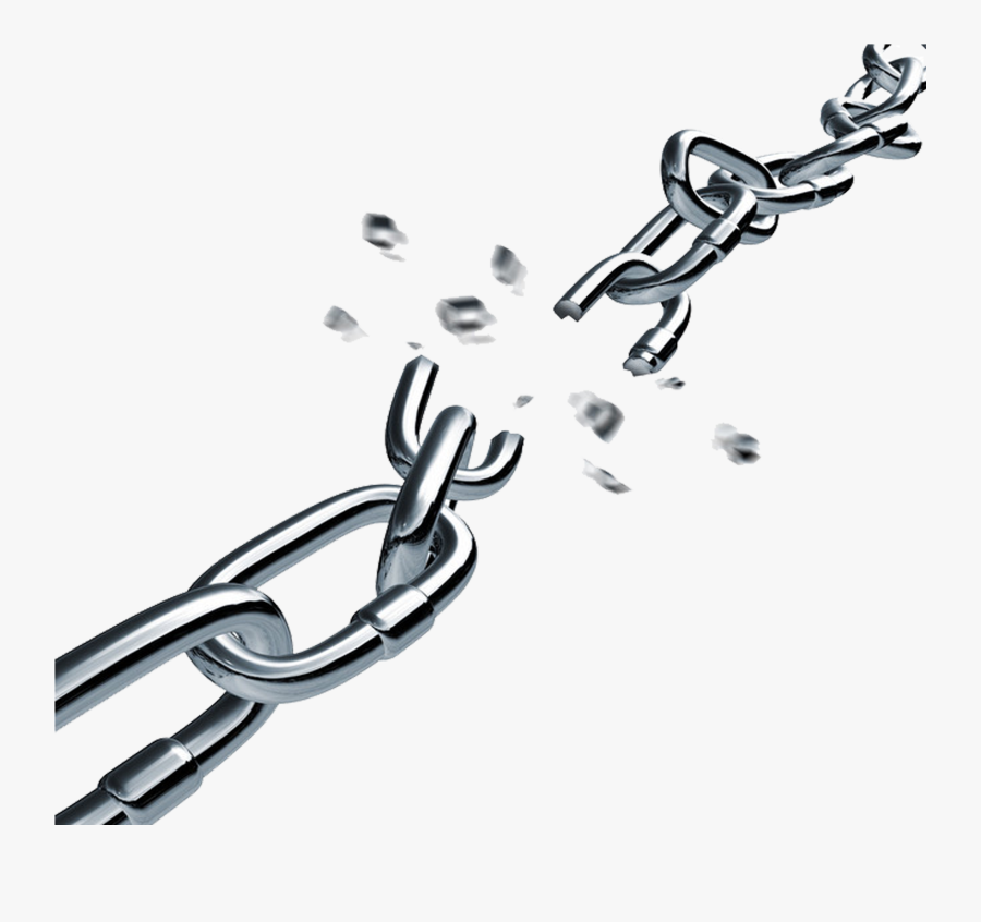 Broken Chain Clip Art - Transparent Background Chain Break Png, Transparent Clipart