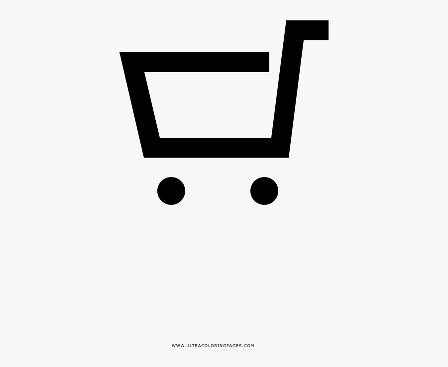 Shopping Cart Coloring Page, Transparent Clipart
