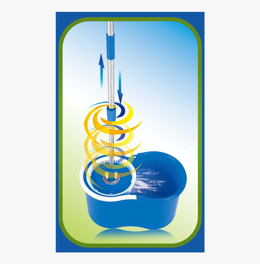Rocket Mop® 360º Replacement Handle With Disc - Graphic Design, Transparent Clipart