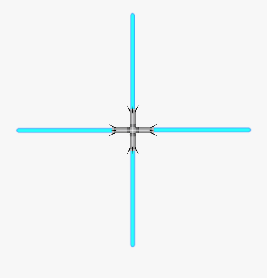 Lightsaber - Double Lightsaber, Transparent Clipart