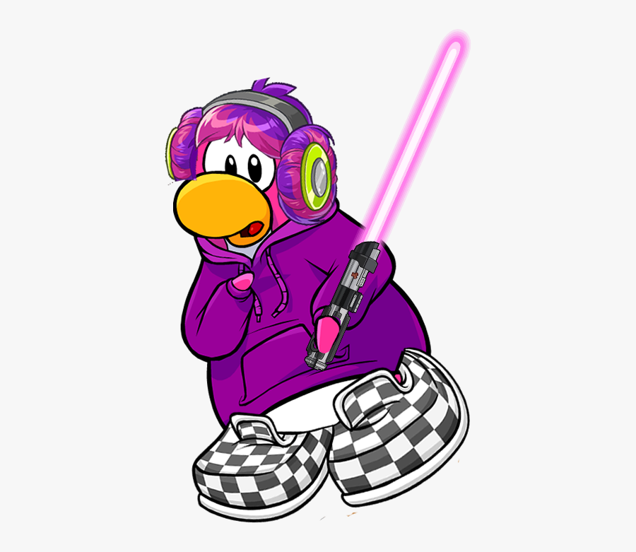 Lightsaber Clipart Club Penguin - Lightsaber Cartoon, Transparent Clipart