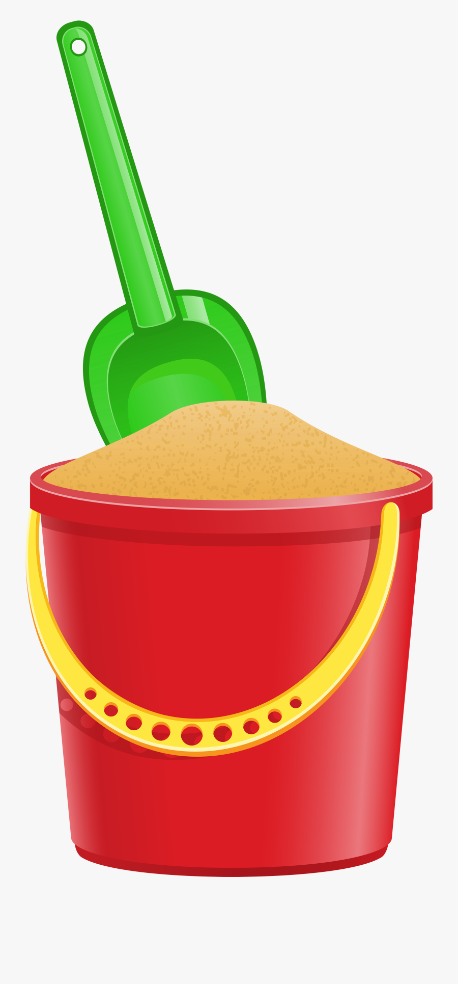 Bucket Clipart Happy 5 Clip Art - Bucket And Shovel Transparent, Transparent Clipart