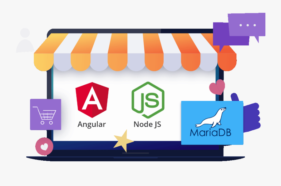 Js & Angular Ecommerce Platform - Angular 2, Transparent Clipart