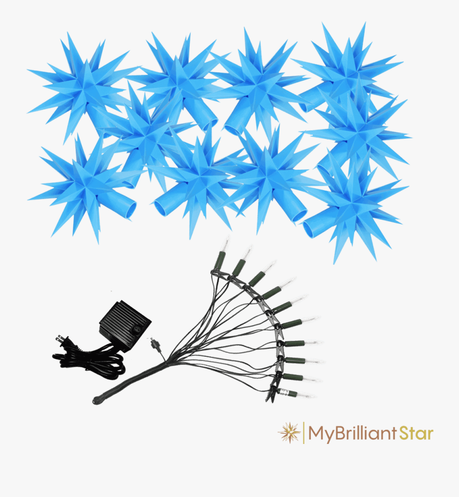 Original Herrnhut Plastic Star Chain, Blue, ~ 12 M - Herrnhut Stars 13, Transparent Clipart