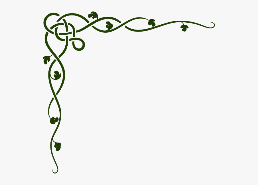 Garden Border Clip Art - Tree Vine Clip Art, Transparent Clipart