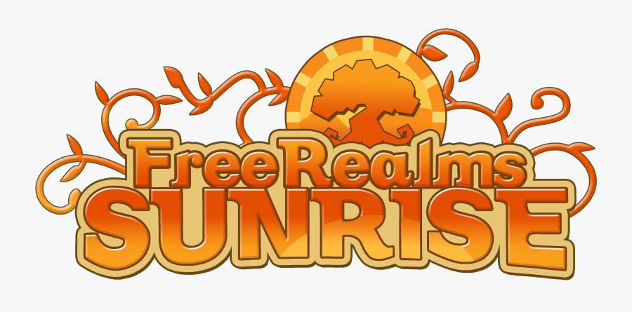 About Banner Freeuse - Free Realms Sunrise Logo, Transparent Clipart